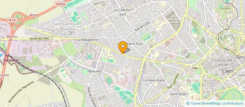 localisation de l'entreprise SCI CLEMA  CAEN