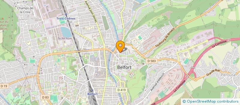 localisation de l'entreprise SCI CLEMA à BELFORT