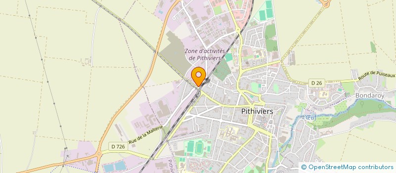 localisation de l'entreprise SCI CLEMAD  PITHIVIERS