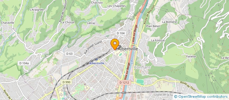 localisation de l'entreprise SCI CLEMAL  ALBERTVILLE