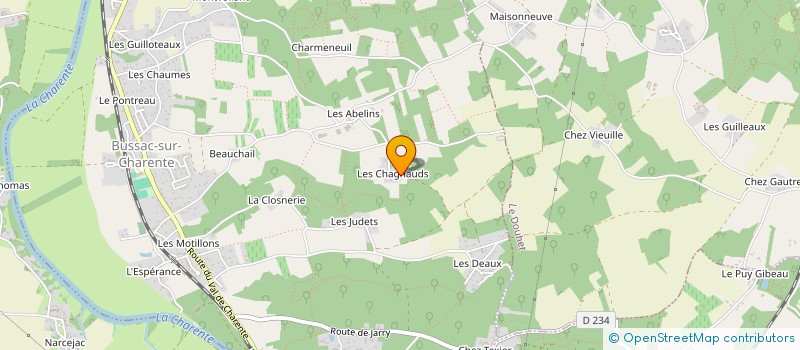 localisation de l'entreprise SCI CLEMANT  BUSSAC-SUR-CHARENTE