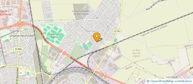 localisation de l'entreprise SCI CLEMANT  BETHENY