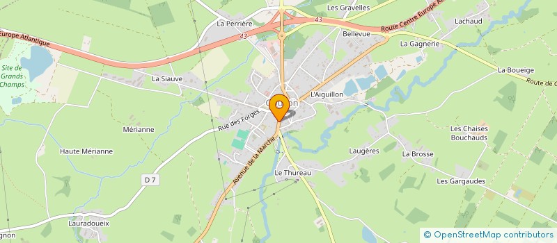 localisation de l'entreprise SCI CLEMAR à GOUZON