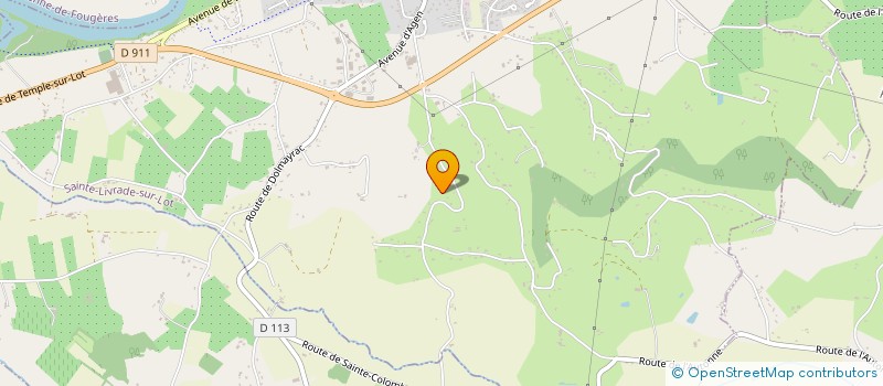 localisation de l'entreprise SCI CLEMAT  SAINTE-LIVRADE-SUR-LOT