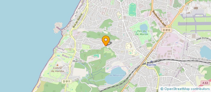 localisation de l'entreprise SCI CLEMAT à BIARRITZ