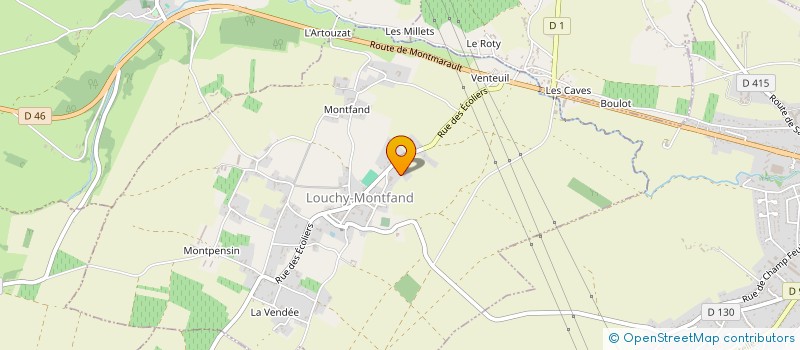 localisation de l'entreprise SCI CLEMAT  LOUCHY-MONTFAND