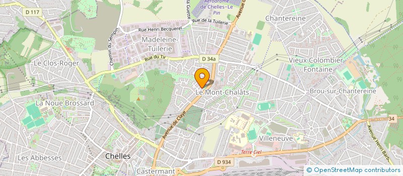 localisation de l'entreprise SCI CLEMATOM  CHELLES