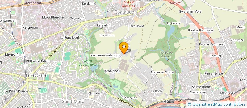 localisation de l'entreprise SCI CLEMATPIERRE  GUIPAVAS