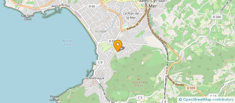 localisation de l'entreprise SCI CLEMAX à SAINT-CYR-SUR-MER