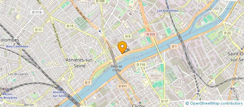 localisation de l'entreprise SCI CLEMEL  ASNIERES-SUR-SEINE