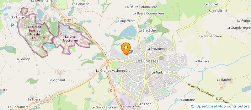 localisation de l'entreprise SCI CLEMENCE  LES EPESSES