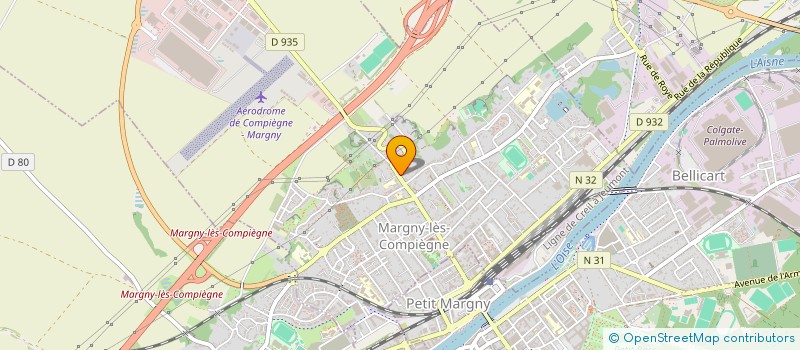 localisation de l'entreprise SCI CLEMENCE  MARGNY-LES-COMPIEGNE