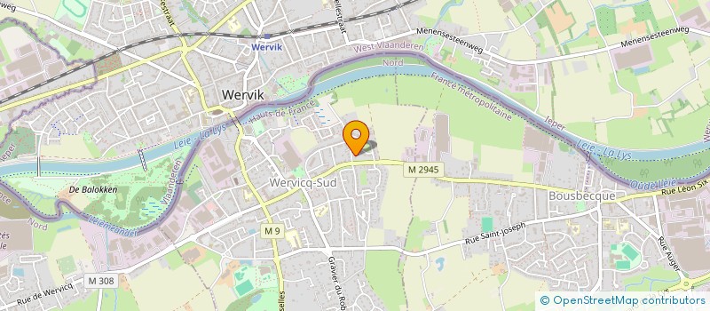 localisation de l'entreprise SCI CLEMENCE  WERVICQ-SUD