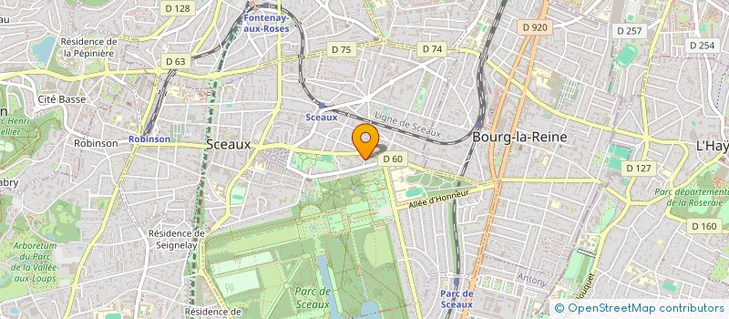 localisation de l'entreprise SCI CLEMENCE ET JOSEPH MICHON à SCEAUX