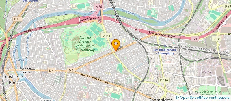 localisation de l'entreprise SCI CLEMENCEAU 2018  CHAMPIGNY-SUR-MARNE