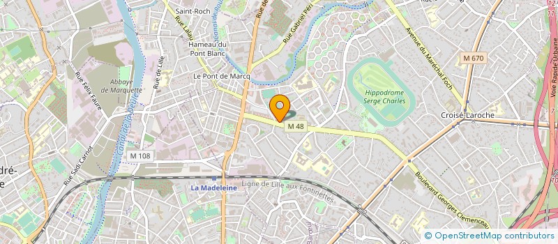 localisation de l'entreprise SCI CLEMENCEAU à MARCQ-EN-BARŒUL