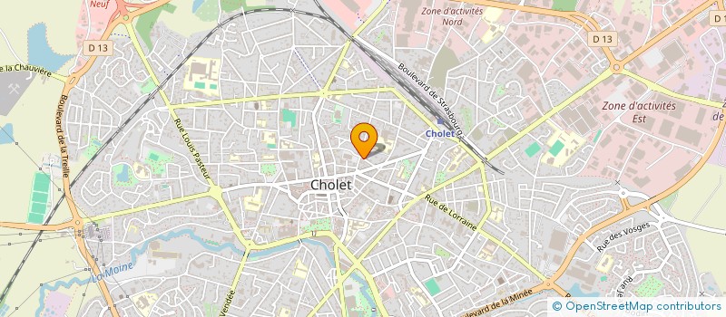 localisation de l'entreprise SCI CLEMENCEAU 36 à CHOLET