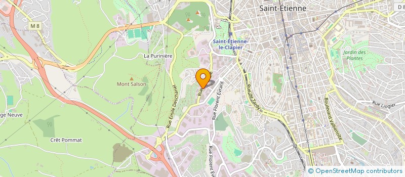 localisation de l'entreprise SCI CLEMENCEAU  SAINT-ETIENNE