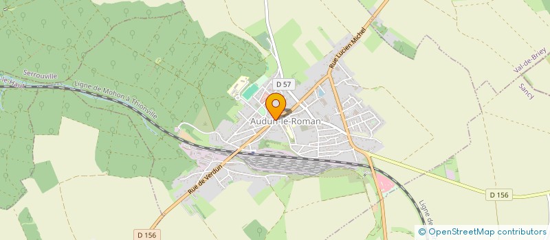 localisation de l'entreprise SCI CLEMENCEAU  AUDUN-LE-ROMAN