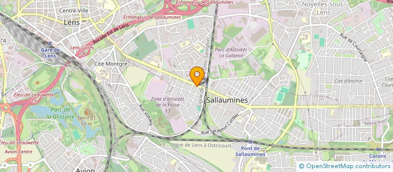 localisation de l'entreprise SCI CLEMENCEAU  SALLAUMINES