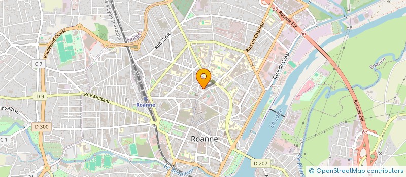 localisation de l'entreprise SCI CLEMENCEAU  ROANNE