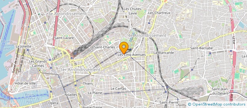 localisation de l'entreprise SCI CLEMENCEAU  MARSEILLE