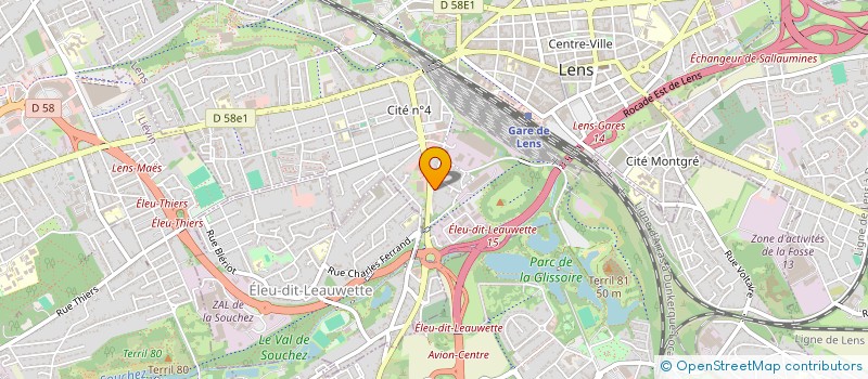 localisation de l'entreprise SCI CLEMENCEAU  LENS