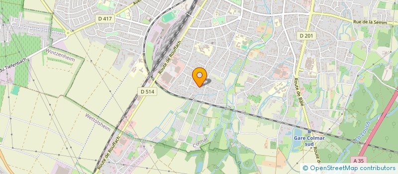 localisation de l'entreprise SCI CLEMENCEAU  COLMAR