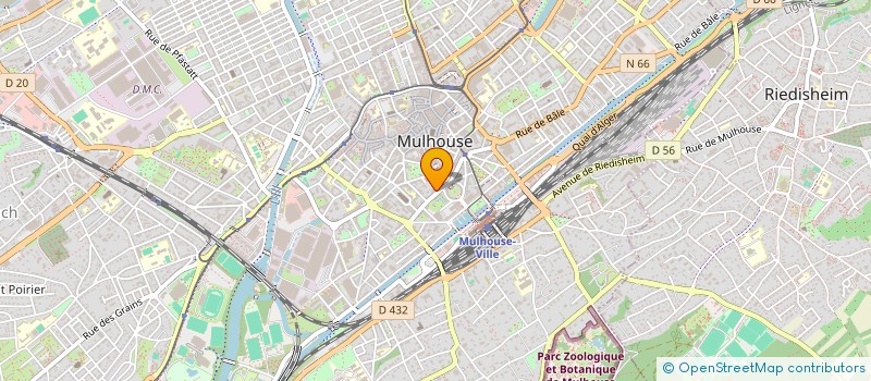 localisation de l'entreprise SCI CLEMENCEAU  MULHOUSE