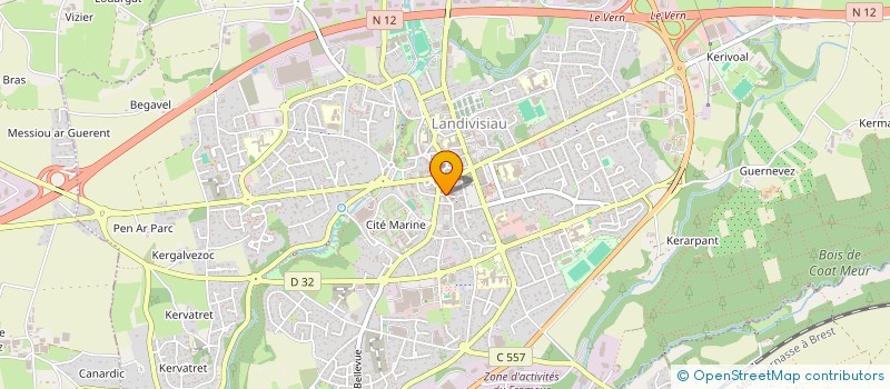 localisation de l'entreprise SCI CLEMENCEAU  LANDIVISIAU