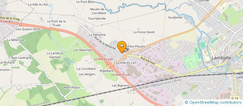 localisation de l'entreprise SCI CLEMENCEAU  LAMBALLE-ARMOR