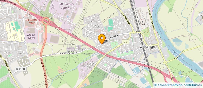 localisation de l'entreprise SCI CLEMENCEAU  UCKANGE