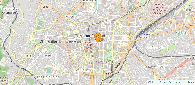 localisation de l'entreprise SCI CLEMENCEAU  CLERMONT-FERRAND