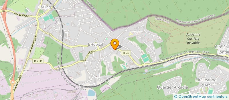 localisation de l'entreprise SCI CLEMENCEAU  L'HOPITAL