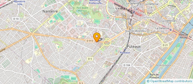 localisation de l'entreprise SCI CLEMENCEAU  NANTERRE