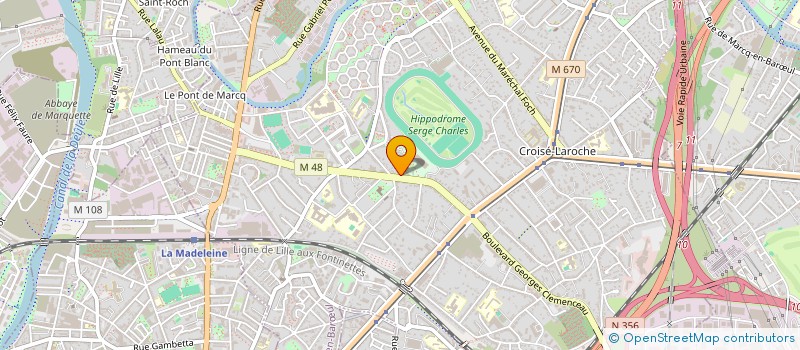 localisation de l'entreprise SCI CLEMENCEAU à MARCQ-EN-BARŒUL