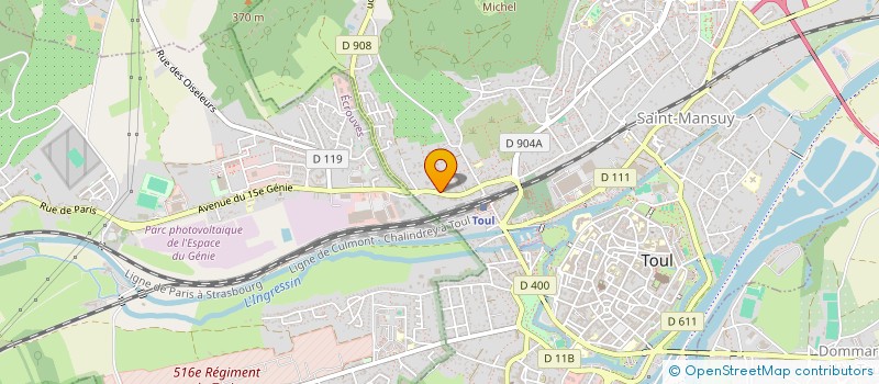 localisation de l'entreprise SCI CLEMENCEAU  TOUL