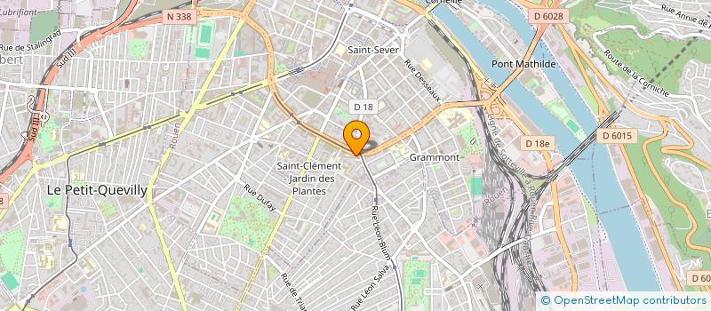 localisation de l'entreprise SCI CLEMENCEAU CADEBO  ROUEN