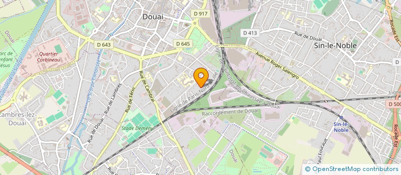 localisation de l'entreprise SCI CLEMENCEAU DOUAI à DOUAI