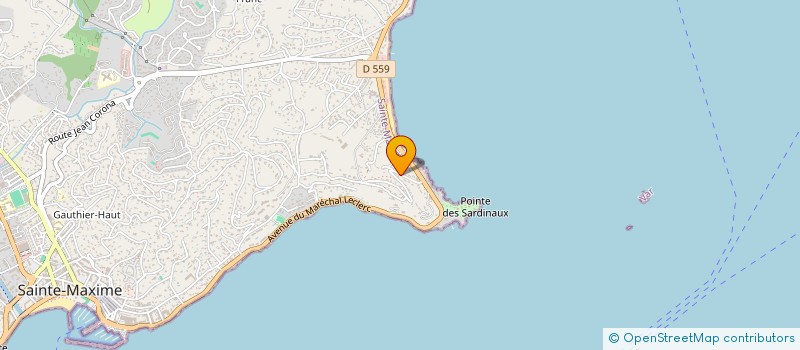 localisation de l'entreprise SCI CLEMENCEAU-DUROC à SAINTE-MAXIME