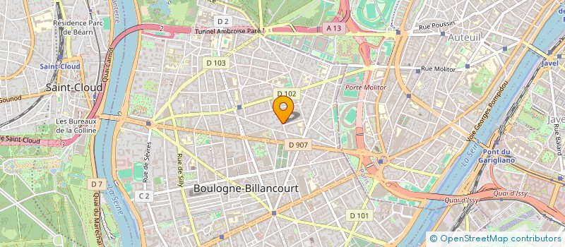 localisation de l'entreprise SCI CLEMENCEAU LAPIE à BOULOGNE-BILLANCOURT