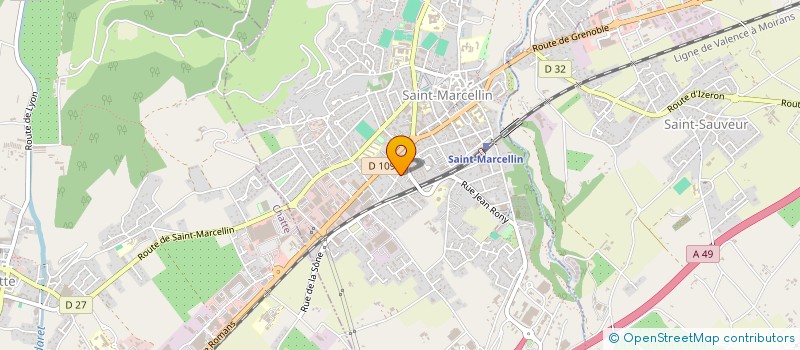 localisation de l'entreprise SCI CLEMENFLORA  SAINT-MARCELLIN