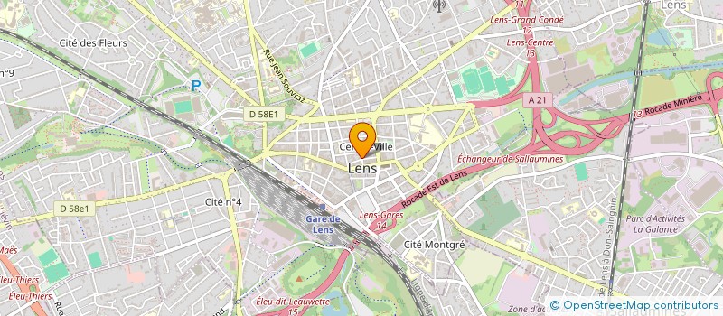 localisation de l'entreprise SCI CLEMENT  LENS