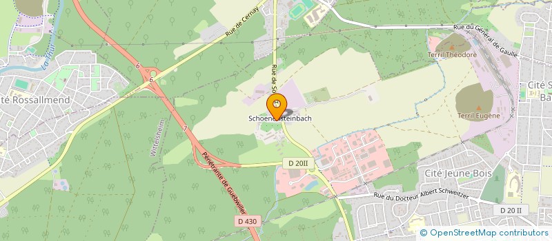 localisation de l'entreprise SCI CLEMENT  WITTENHEIM