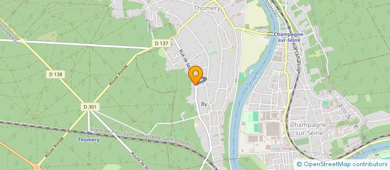 localisation de l'entreprise SCI CLEMENT  THOMERY