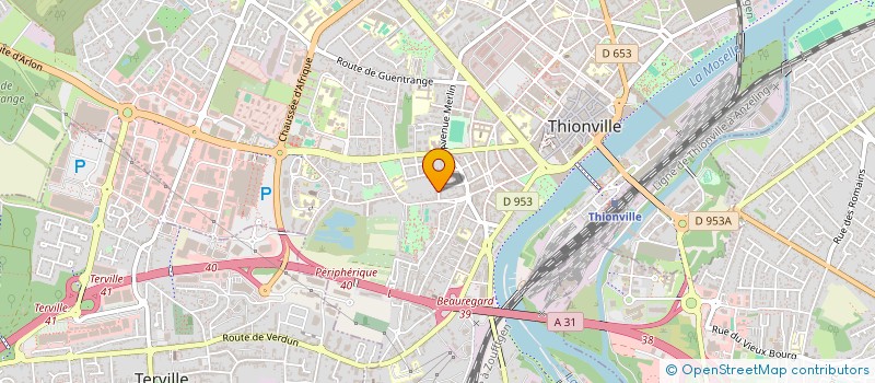localisation de l'entreprise SCI CLEMENT ADER à THIONVILLE