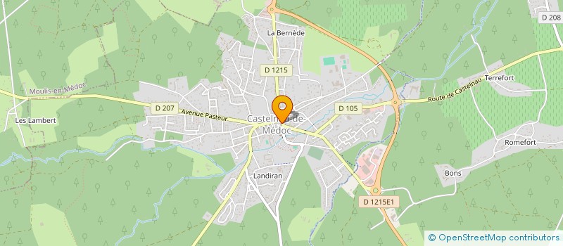 localisation de l'entreprise SCI CLEMENT ET FRERE  CASTELNAU-DE-MEDOC