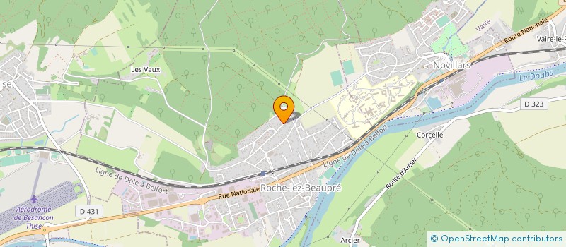 localisation de l'entreprise SCI CLEMENT LOUIS  ROCHE-LEZ-BEAUPRE