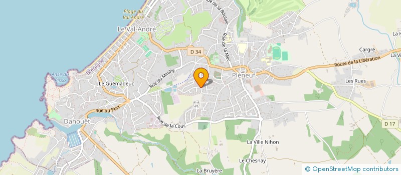 localisation de l'entreprise SCI CLEMENT ROQUEJOFRE  PLENEUF-VAL-ANDRE