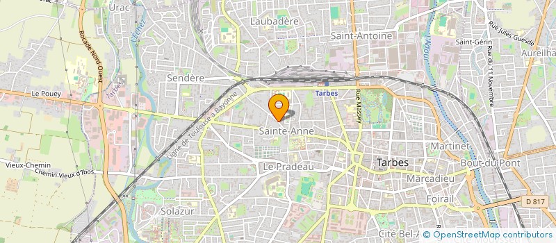 localisation de l'entreprise SCI CLEMENT SAINT ANNE  TARBES